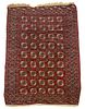 Roomsize Persian Bokhara rug. Appx 6'11" x 6'9"
