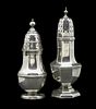 Lot of 2 English Sterling Sugar Casters, 19th c