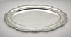 Mexican sterling large oval tray, 22"l