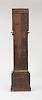 GEORGE III CARVED AND INLAID MAHOGANY TALL CASE CLOCK