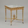 LATE GEORGE III STYLE GILTWOOD CENTER TABLE