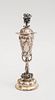 CONTINENTAL RENAISSANCE STYLE 930 SILVER MINIATURE CUP AND COVER WITH FIGURAL STEM