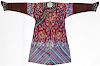 Fine Antique Chinese Silk Embroidered Dragon Robe