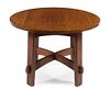 * Gustav Stickley, (American, 1858-1942), a circular oak table, model no. 646