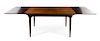 Danish, c.1960, a rosewood extension dining table