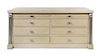 Hollywood Regency, USA, MID 20TH CENTURY, a pair of eight-drawer dressers