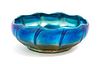 Tiffany Studios, EARLY 20TH CENTURY, a blue Favrile glass bowl