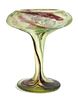* Burgun & Schverer, EARLY 20TH CENTURY, a cameo glass compote, with floral decoration