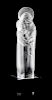 Lalique, a molded and frosted glass Madonna and Child figural group