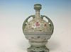 ANTIQUE Japanese Mirage Bottle vase, Meiji period.  10 1/2" high