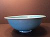 Fine Chinese Monochrome Large Bowl, marked. 9 1/2" dia, 3 1/2" high