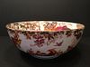 FINE Royal Derby large bowl with birds and flowers, 9 3/4' dia, 4" high
