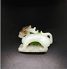 Chinese White jade Dragon, 5.8 x 4.3cm