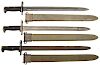 Lot of Three U.S. M1905 Bayonets