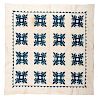 Blue and White Pieced Quilt 
