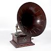 Victor Talking Machine with Mahogany Horn 
