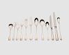 TIFFANY & COMPANY Assembled Silver Partial Flatware Service, Shell & Thread Pattern