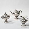 Baldwin Gardiner Three-piece Silver Tea Service