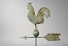 Molded Sheet Copper Rooster and Arrow Weathervane