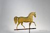 Gilt Molded Copper and Cast Zinc "Index" Horse Weathervane