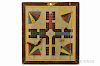 Polychrome Decorated Parcheesi Board