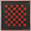 Red- and Black-painted Checkerboard
