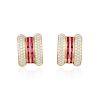 Chopard La Strada Ruby and Diamond Earrings