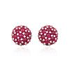 Aletto Brothers Ruby and Diamond Cluster Earrings