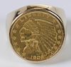 18kt. Liberty Coin Ring