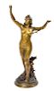 * A French Bronze Figure, Height 36 3/4 inches.