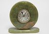Sessions Art Deco Green Onyx Mantel Clock