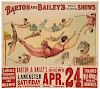 Barton & Bailey’s World Celebrated Shows. Trapeze Artists.