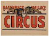 Hagenbeck-Wallace Circus Poster.