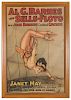 Al G. Barnes-Sells-Floto and John Robinson Combined. Janet May World’s Foremost Aerial Gymnaste in Thrilling One Arm Plange