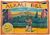 Alkali Bill. World’s Smallest Cowboy. Painted Canvas Sideshow Banner.