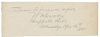 William F. “Buffalo Bill” Inscribed and Signed Clipped Page.