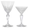 24 Baccarat Clear Cut Wine Goblets