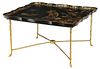 Chinoiserie Tray Top Table on Gilt Brass Stand