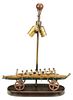 Antique Scull Boat Toy Converted to Lamp