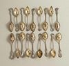 18 Sterling Fruit Spoons, Towle, Old Colonial