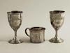 Silver Mug and Two Goblets
