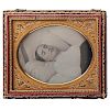 Sixth Plate Postmortem Daguerreotype of a Beautiful Young Woman