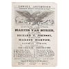 Lowell Advertiser Special Election Issue for 1840 Promoting Martin Van Buren for President