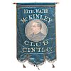 William McKinley, Exceptional 1896 Painted Campaign Banner from Cincinnati