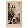 Horse Thief, Mescalero Indian Boudoir Card by J.L. Clinton