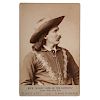 Cabinet Card of Buck Taylor, "King of the Cowboys"