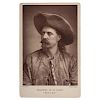Scarce Buffalo Bill Woodburytype Cabinet Card