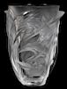 Lalique Martinet Bird Vase