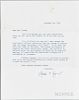 Agnew, Spiro (1918-1996) Typed Letter Signed, November 30, 1973. Single leaf of plain wove paper, typed over one page, with a