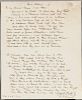 Cranch, Christopher Pearse (1813-1892), Original Manuscript of the Poem, "In a Library," February 4 & 6, 1879. Single sheet o